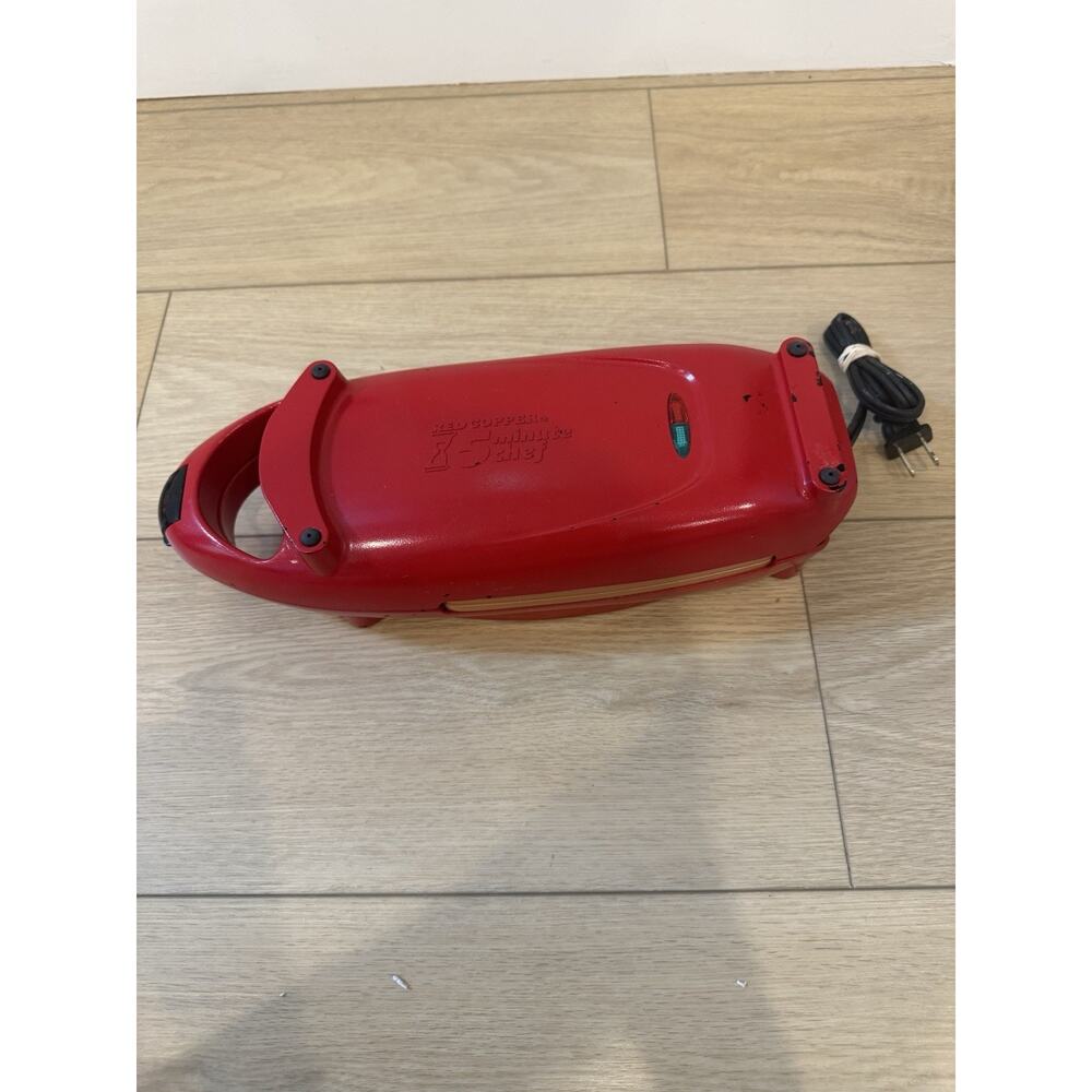 Red Coppe 5 Minute Chef Electric Meal Maker Frying Pan Nonstick 22852a1
